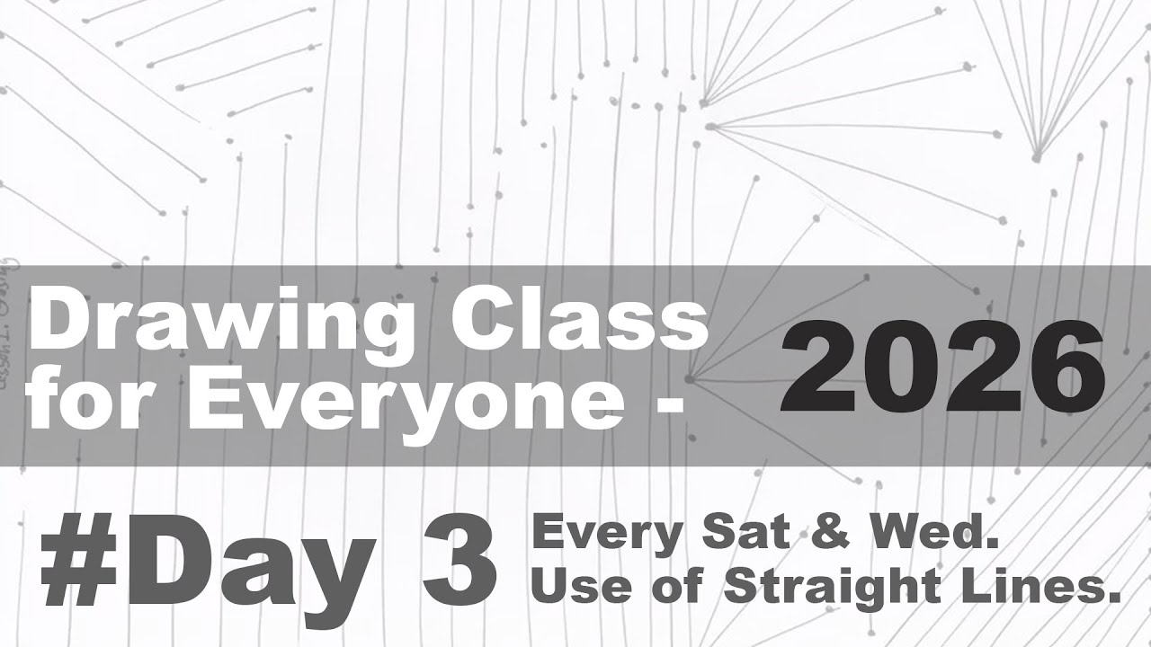 Drawing Class for Beginners - 2026 | Day - 3 | Why Straight Lines are Important in Drawing?