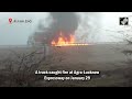 Lakhs Of Medicines Destroyed After Truck Catches Fire On Agra-Lucknow Expressway  - 02:03 min - News - Video