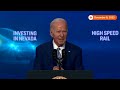 Biden touts $3 billion for first high-speed rail in US  - 00:38 min - News - Video