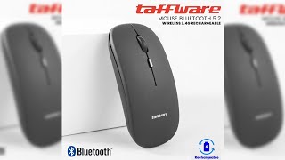 Pratinjau video produk Taffware Silent Mouse Rechargeable Dual Mode Bluetooth 5.2 dan 2.4GHz - M8120G