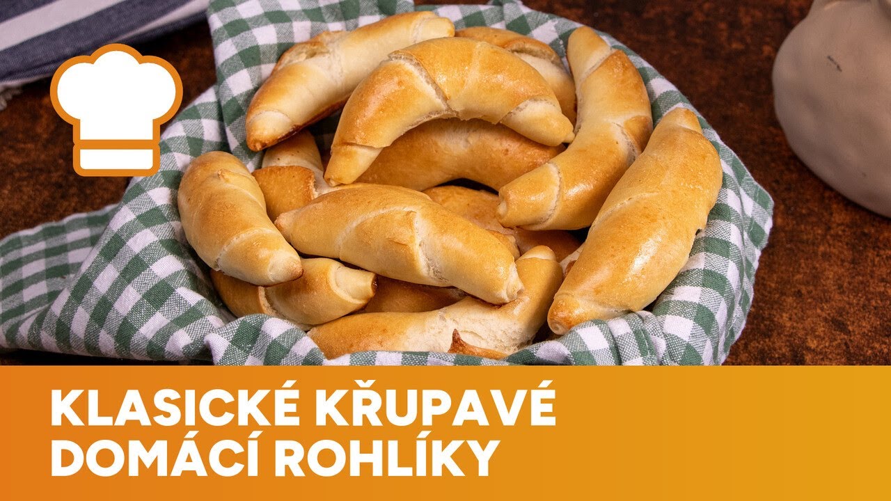 Klasické křupavé domácí rohlíky se doma ani neohřejí, protože budou hned pryč