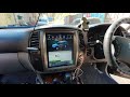 Автомагнитола Land Cruiser 100 в стиле Тесла с большим экраном