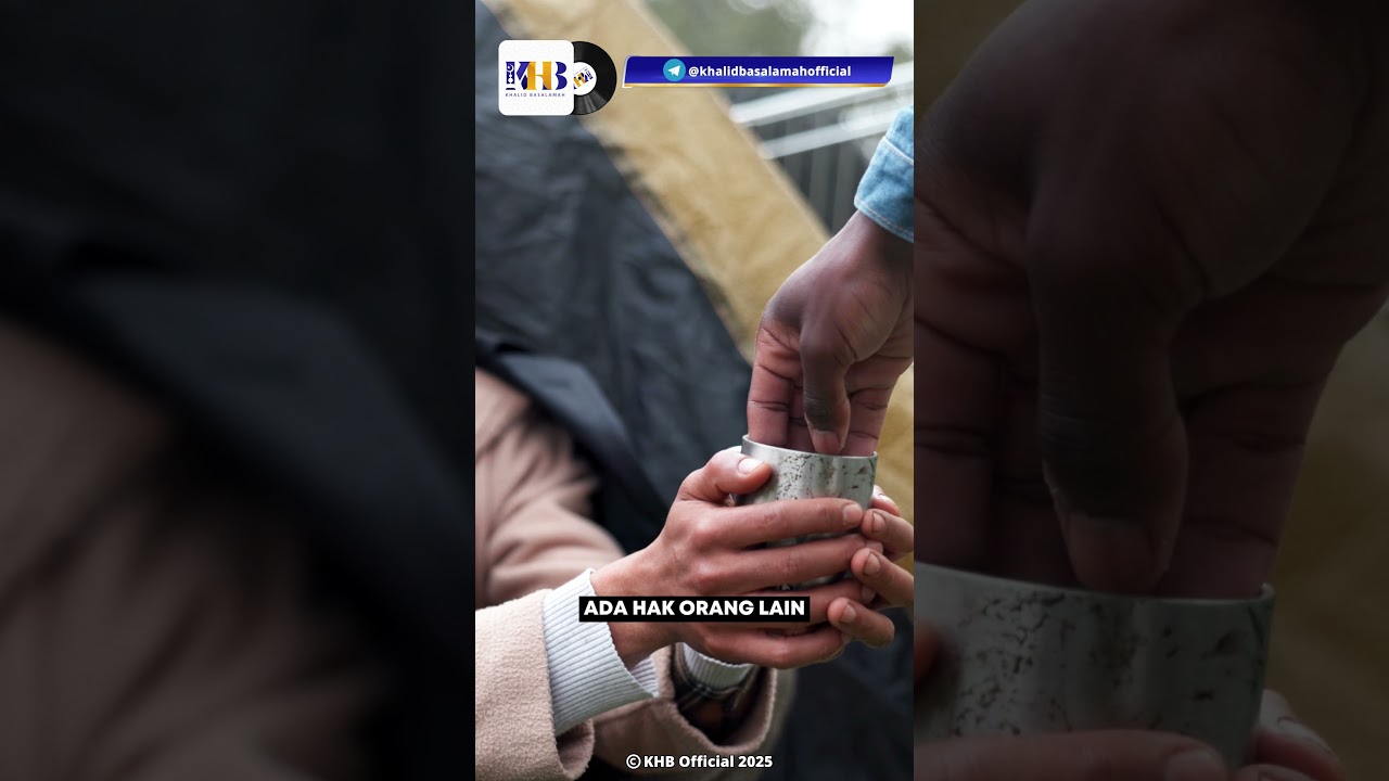 MUSLIM SEJATI TIDAK BISA BERLEPAS DIRI DARI SEDEKAH - KHALID BASALAMAH