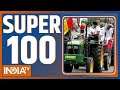 Super 100: Farmer Protest | Farmer Protest | PM Modi UP | Sambhu Border | Arvind Kejriwal | 23 Feb