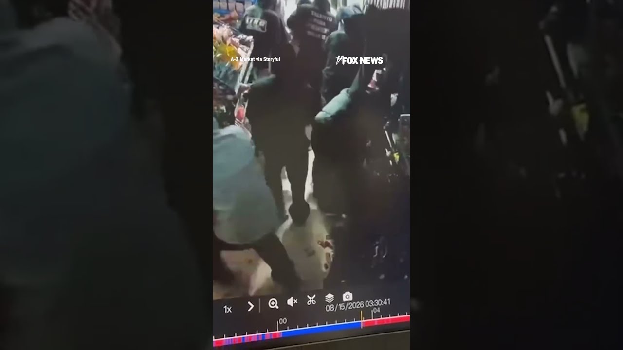 Looters STORM family-owned market during California street takeover #shorts #us #news