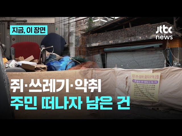 '쥐, 쓰레기, 악취, 유리 파편'…살고 있던 주민 떠나자 빈집에 남은 건｜지금 이 장면