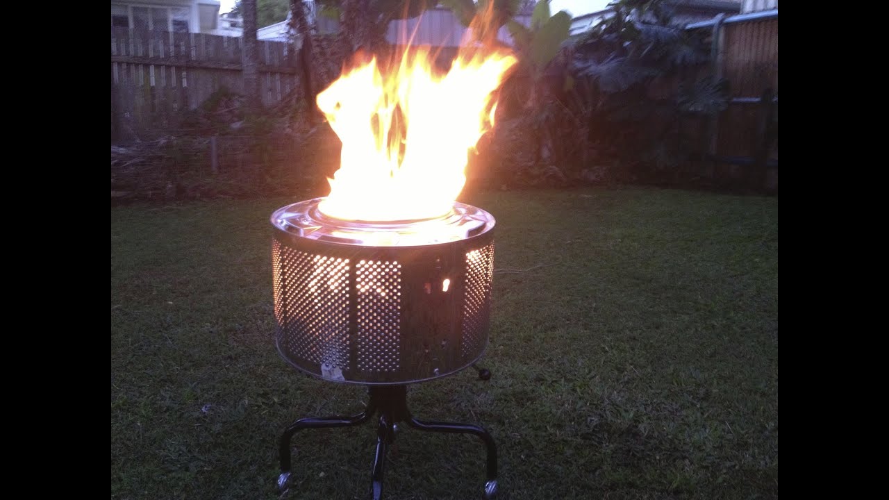 Fire Pit From Washing Machine Drum, Washer Tub Fire Pit Stand