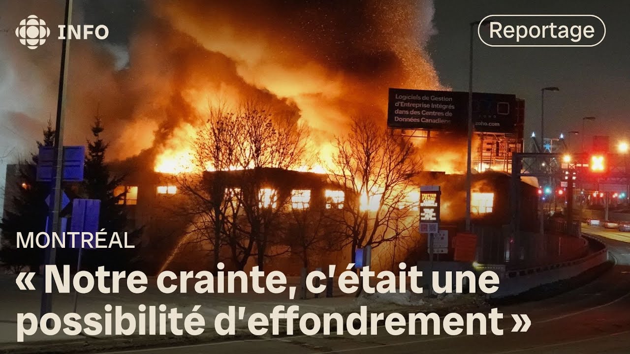 Un incendie majeur provoque la fermeture du pont Jacques-Cartier