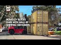 UC Berkeley clears Peoples Park, builds wall of shipping containers  - 01:25 min - News - Video
