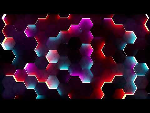 Upload mp3 to YouTube and audio cutter for Hexagon Mosaic Neon  - Free Stock Footage, Copyright Free,  Video Background Loop 30-sec download from Youtube