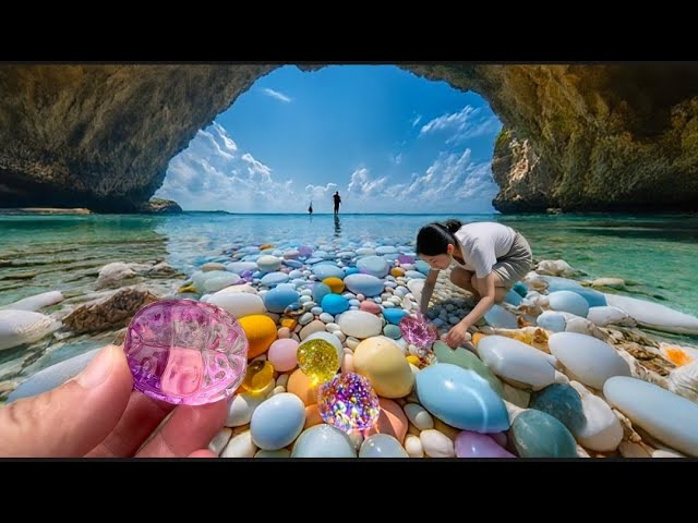 Wealth is so close, just dig down in Crystal Beach。Sea Agate and Sea Crystal: