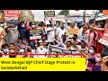 West Bengal BJP Chief Stage Protest in Sandeshkhali| Allegations Of Land Grabbing | NewsX