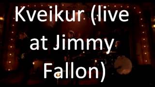 Sigur Rós - Kveikur [Live at Jimmy Fallon]