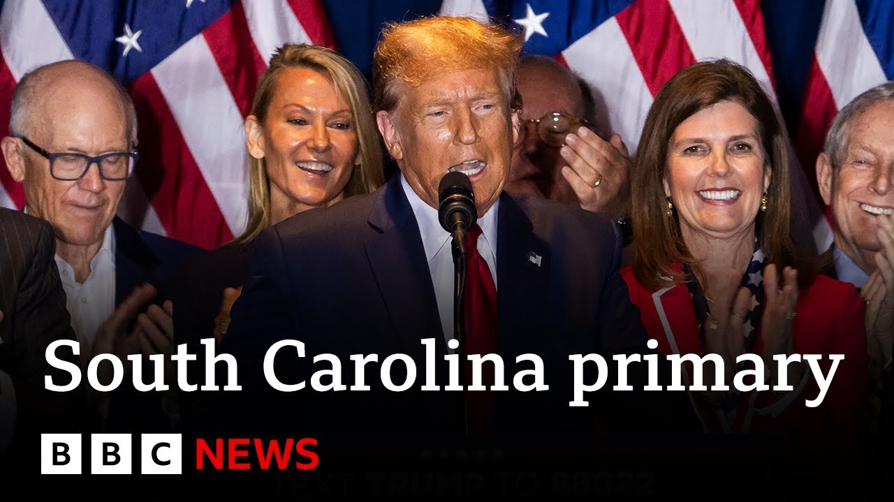 Donald Trump defeats Nikki Haley in South Carolina | BBC News