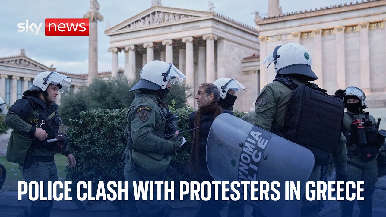BREAKING: Violent protests in Greece as police and demonstrators clash