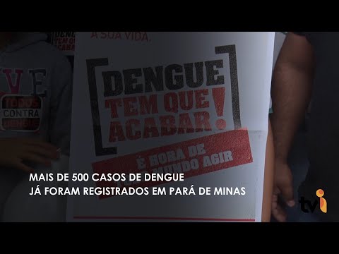 Vídeo: Mais de 500 casos de dengue já foram registrados em Pará de Minas