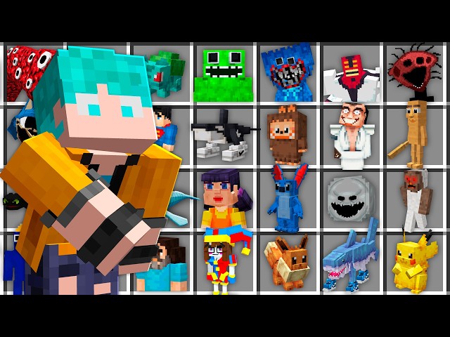 FIZ um ZOOLÓGICO de MOBS FAMOSOS no Minecraft!