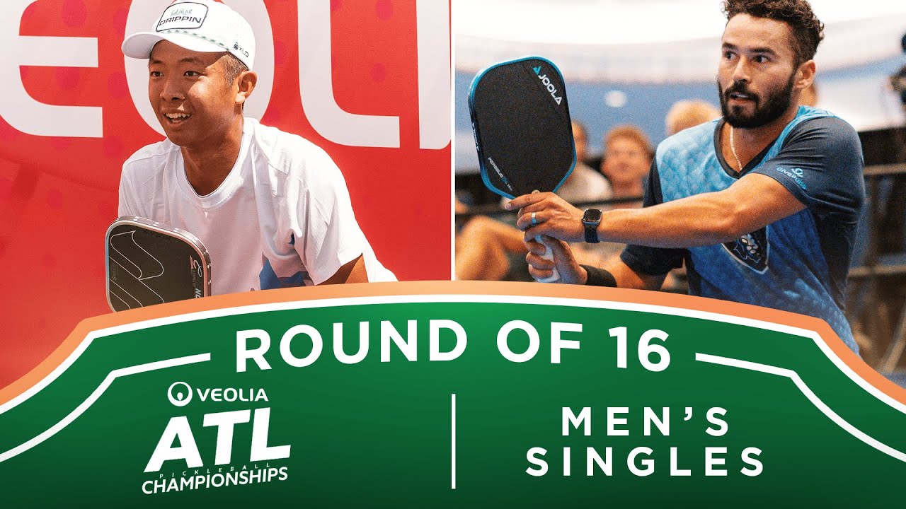 Quang Duong v Noe Khlif at the Veolia Atlanta Pickleball Championships