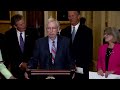 McConnell briefly freezes during remarks to reporters