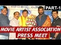 MAA press meet: Rajendra Prasad felicitates actor Vishal