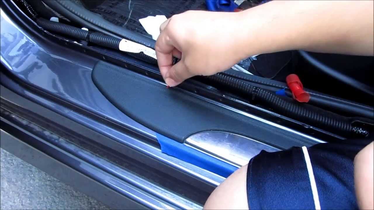 DIY 2013 2014 2015 Honda Accord OEM Illuminated Door Sill ... fixing wiring 1990 mustang 