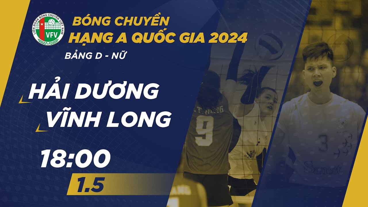 🔴Trực tiếp | Hải Dương vs Vĩnh Long | Bảng D - Nữ giải bóng chuyền hạng A quốc gia 2024