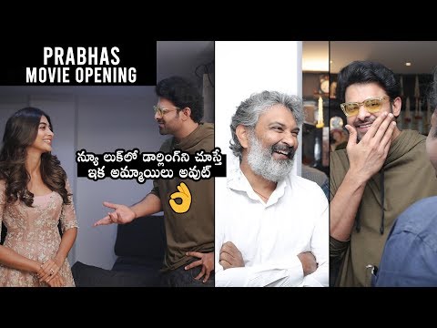 Director Radha Krishna shares pictures from the launch of Prabhas 20