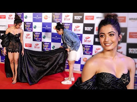 Rashmika Mandanna stuns at Zee Cine Awards red carpet