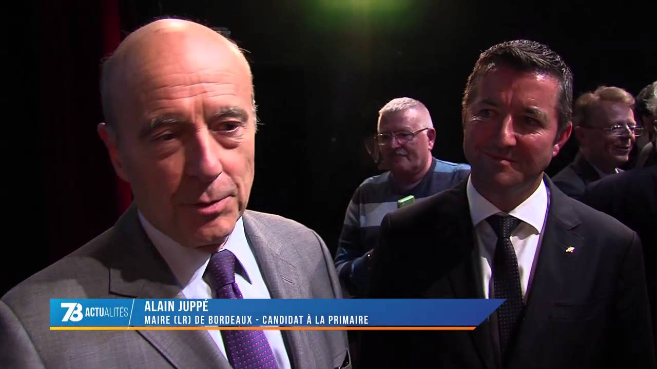 Présidentielle : Alain Juppé à Poissy