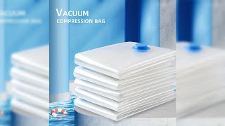 Pratinjau video produk TaffPACK Kantong Plastik Pakaian Baju Selimut Laundry Vacuum Bag 70x50cm - YK-1000