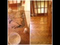 Wooden floor renovation.