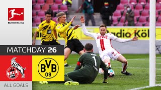 Haaland scores first & last goal! | FC Köln — BVB | 2-2 | All Goals | Matchday 26–Bundesliga 2020/21