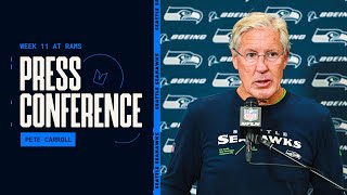 Pete Carroll: "This Was A Disappointing Loss For Us Today" | Postgame Press Conference - Week 11