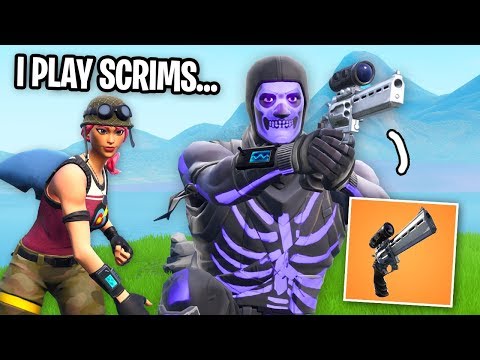 I Carried A SCRIM PLAYER with the NEW SCOPED REVOLVER in Fortnite...