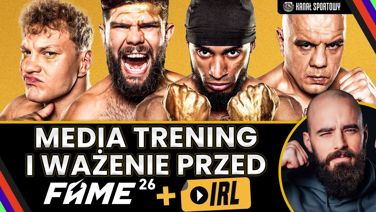 Fame 26: gold | ceremonia ważenia i trening medialny przed galą + irl: maciej turski i goście