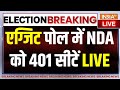 NDA Get 401 Seats in Exit Poll LIVE: एग्जिट पोल में NDA को 401 सीटें | BJP