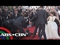 Brad Pitt was hit in the face at 39Maleficent39 premiere - YouTube
