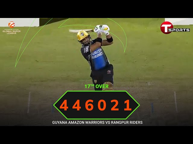 Iftikhar Ahmed’s over goes bang - 2 fours and a six! | GSL T20i | T Sports