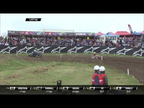 Antonio Cairoli passes Valentin Guillod FULLBACK MXGP of Great Britain - motocross