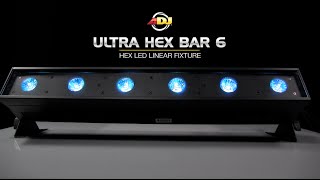 ADJ American DJ ULTRA HEX BAR 6 Six-in-One LED Bar in action - learn more