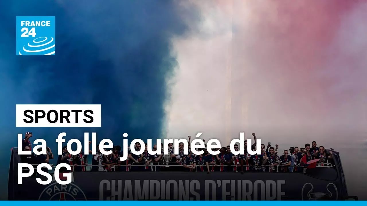 Des Champs-Élysées jusqu'au Parc des Princes : la folle journée du PSG • FRANCE 24