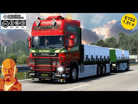 SCANIA R560 DONSLUND + TRAILER v5.2 ETS2 1.51.x