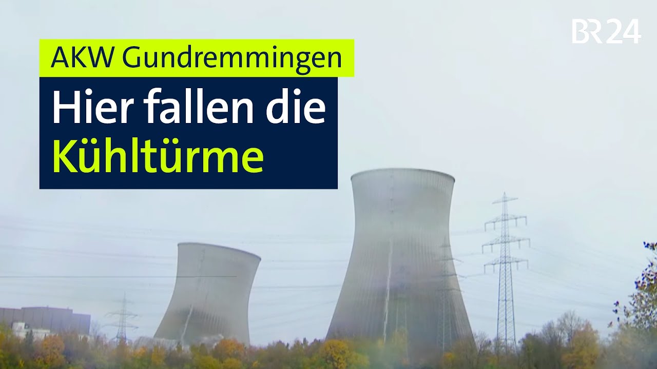 Moment der Sprengung der Kühltürme des AKW von Gundremmingen | BR24