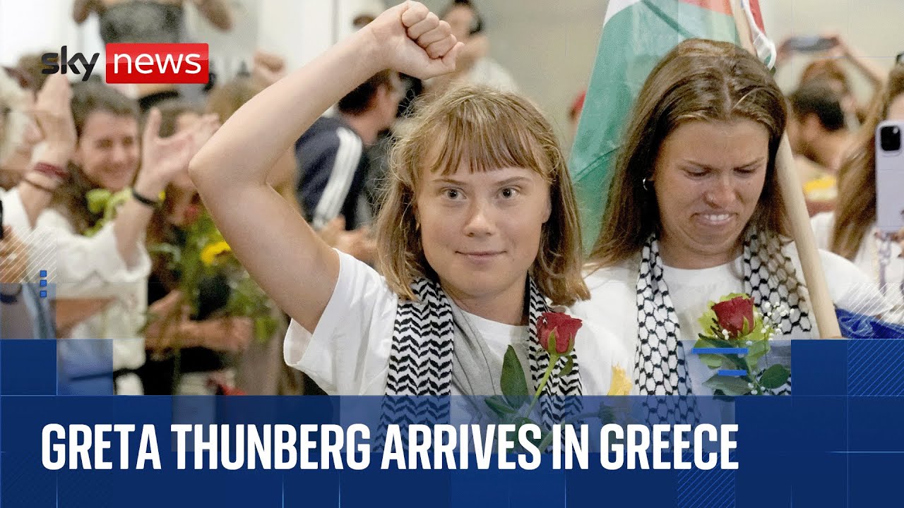 Greta Thunberg arrives in Greece after deportation from Israel