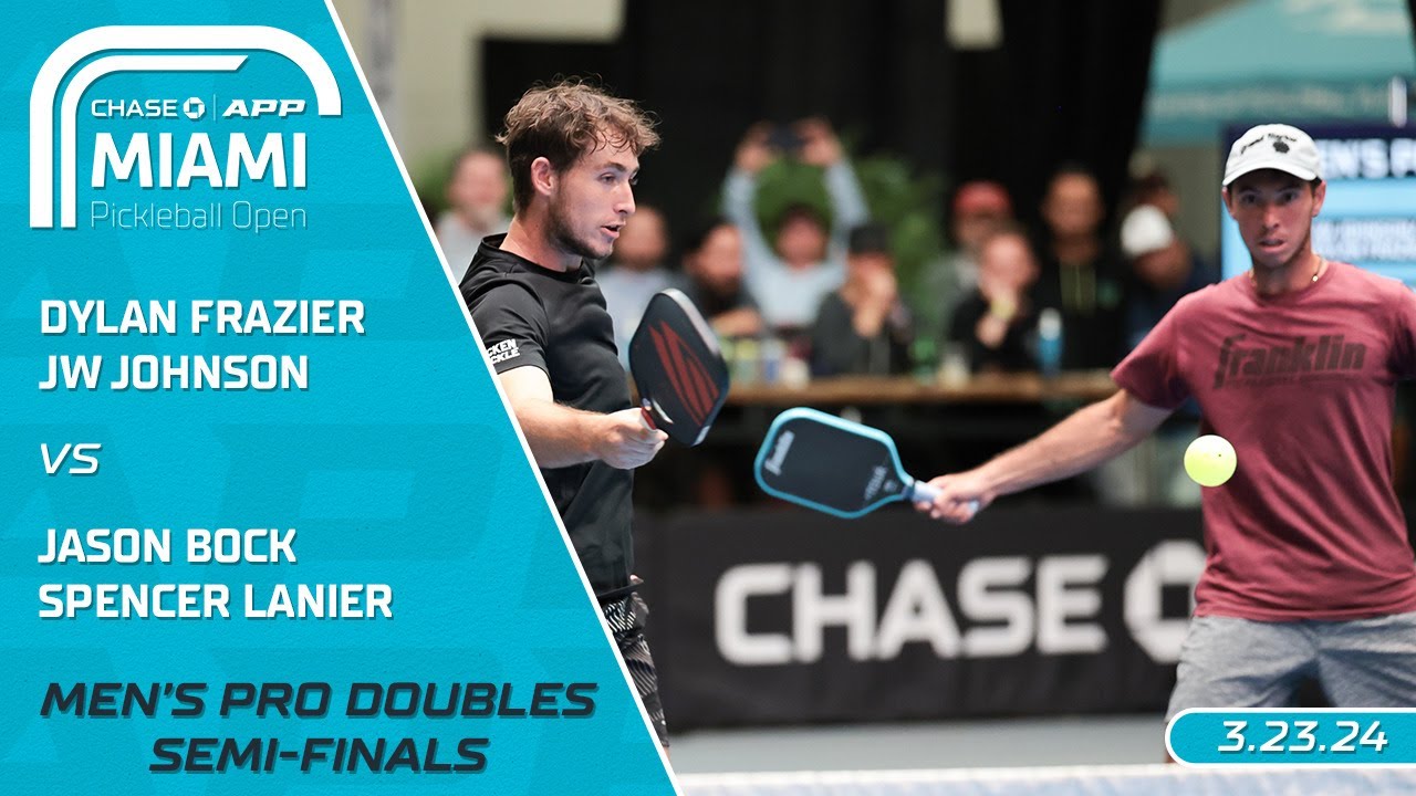 2024 Chase APP Miami Pickleball Open I Frazier/Johnson vs. Bock/Lanier | Semi-Finals