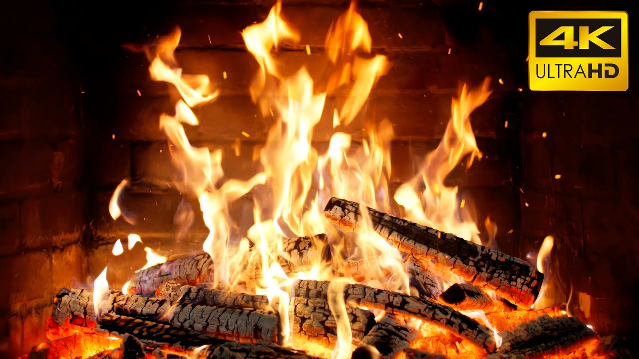 🔥 Fireplace Tranquility with Cozy Embers and Relaxing Fire Soundscape for Warm Christmas Vibes