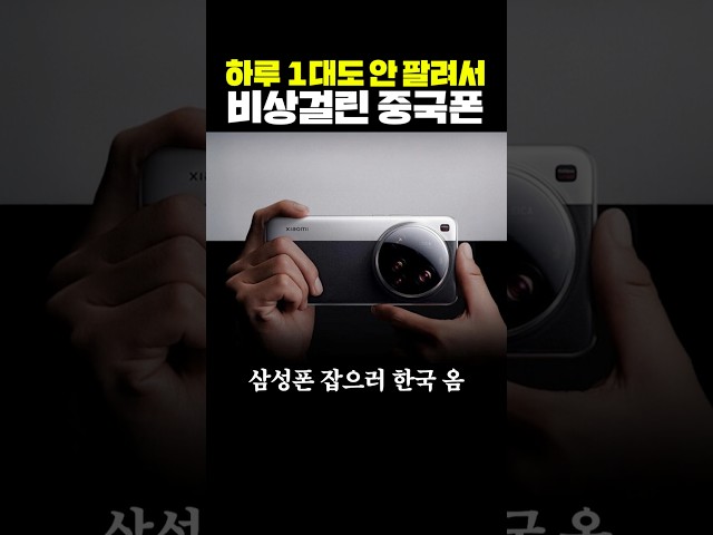 한국에서 하루에 1대도 안팔려서 비상걸린 중국폰