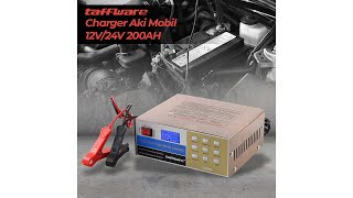 Pratinjau video produk Taffware Charger Aki Mobil Lead Acid Battery Charger 12V/24V 200AH - LD-002S