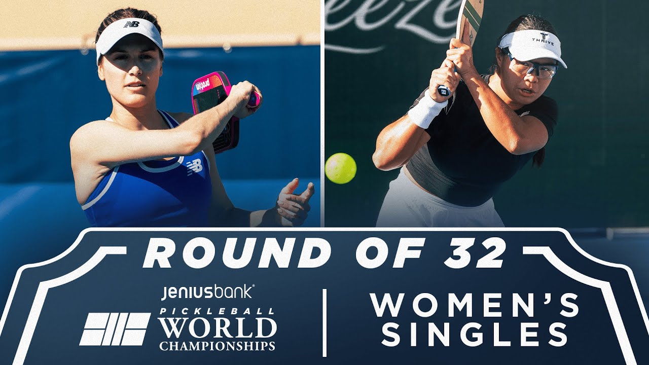 Genie Bouchard v Samantha Parker at the Jenius Bank Pickleball World Championships