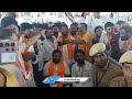 BJP MLA Raja Singh Sitting with Public In PM Modi Public Meeting At LB Stadium | V6 News  - 01:42 min - News - Video